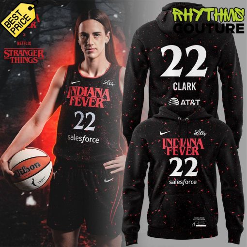 Indiana Fever #22 Caitlin Clark x Stranger Things Hoodie