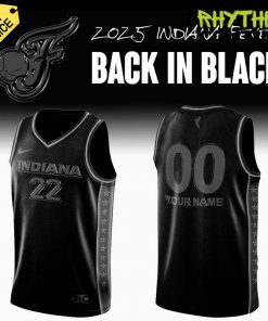 Indiana Fever Back In Black Special Basketball Jersey