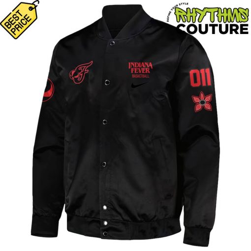 Indiana Fever Head Coach Stephanie White x Stranger Things Bomber Jacket