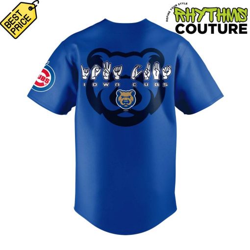 Iowa Cubs American Sign Language Night 2025 Limited Edition Baseball Jersey