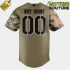 Iowa Cubs Military Appreciation Night 2025 Camo Baseball Jersey