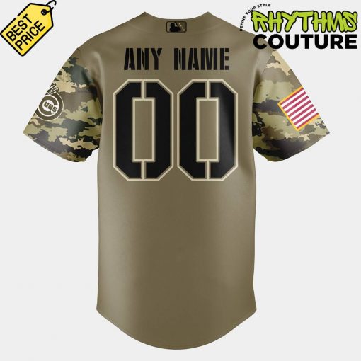Iowa Cubs Military Appreciation Night 2025 Camo Baseball Jersey