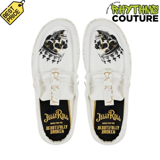 Jelly Roll Special Edition White Loafer Shoes