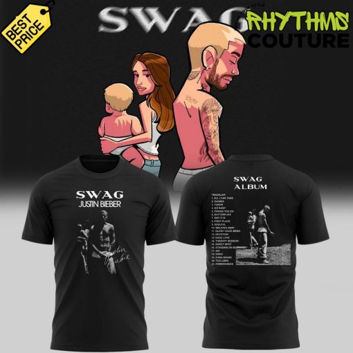 Justin Bieber New Album Swag Special Black Tee