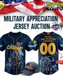 Lake Erie Crushers x Mititary Appreciation Custom Baseball Jersey