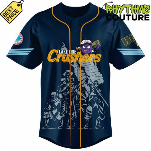 Lake Erie Crushers x Mititary Appreciation Custom Baseball Jersey