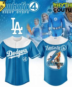 Los Angeles Dodgers x Fantastic Four Legends Unite Hero Baseball Jersey