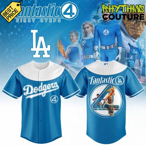 Los Angeles Dodgers x Fantastic Four Legends Unite Hero Baseball Jersey