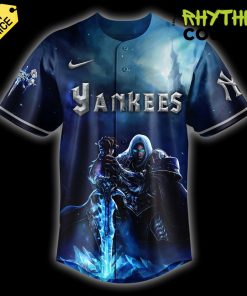 New York Yankees x Warcraft “Wrath of the Lich King” Baseball Jersey