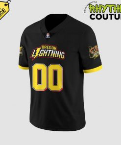 Oregon Lightning Special Black Football Jersey