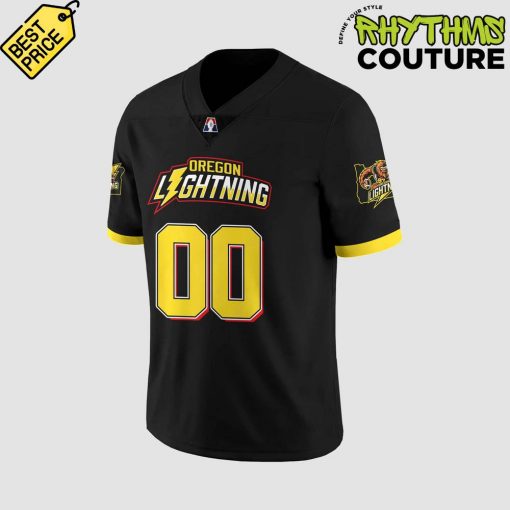 Oregon Lightning Special Black Football Jersey