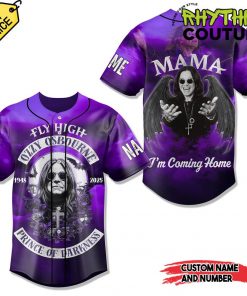 Ozzy Osbourne Prince of Darkness Custom Baseball Jersey