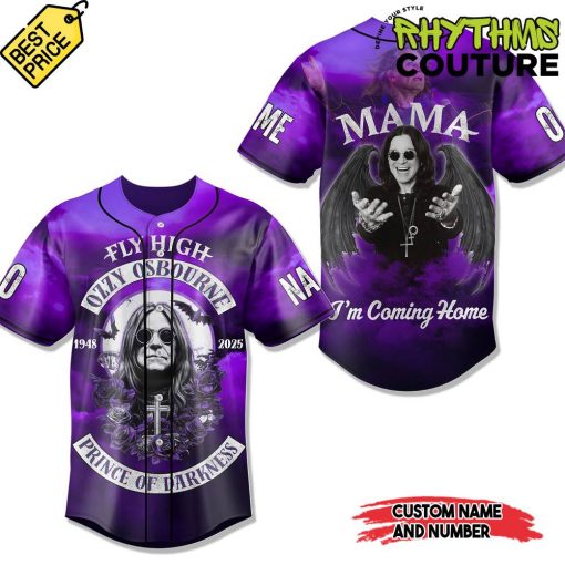 Ozzy Osbourne Prince of Darkness Custom Baseball Jersey