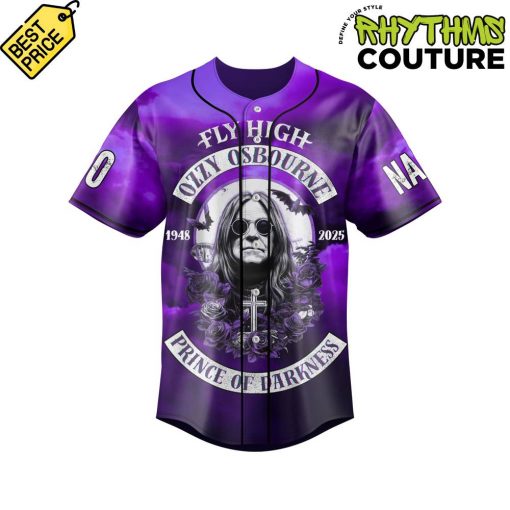 Ozzy Osbourne Prince of Darkness Custom Baseball Jersey