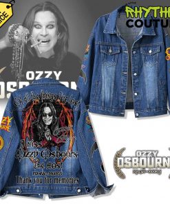 Ozzy Osbourne Thank you for the Memories Denim Jacket