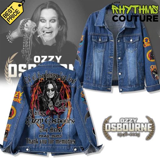Ozzy Osbourne Thank you for the Memories Denim Jacket