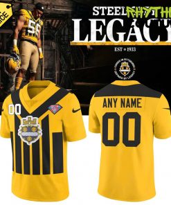Pittsburgh Steelers 1994 Gold Throwback “Steel City Legacy” Custom Football Jersey