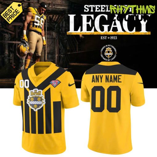 Pittsburgh Steelers 1994 Gold Throwback “Steel City Legacy” Custom Football Jersey