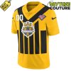 Pittsburgh Steelers 1994 Gold Throwback Steel City Legacy Custom Football Jersey 3