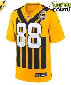 Pittsburgh Steelers Gold Alternate 1933 Throwback Game Football Jersey