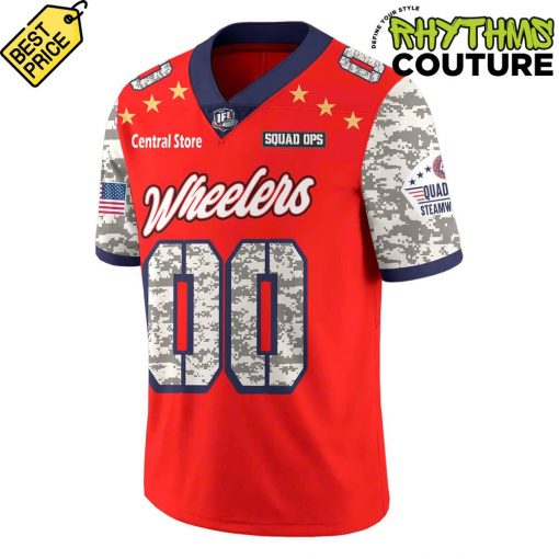 Quad City Steamwheelers x 2025 Military Appreciation Night Custom Football Jersey