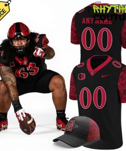 San Diego State Special New Custom Football Jersey – Black