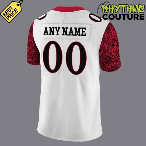 San Diego State Special New Custom Football Jersey – White
