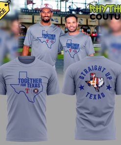 Texas Rangers x Houston Astros “Together for Texas” Grey Shirt