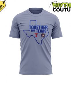 Texas Rangers x Houston Astros “Together for Texas” Grey Shirt