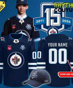Winnipeg Jets 15th Anniversary Limited Edition Hockey Jersey