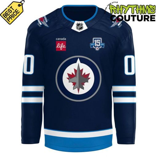 Winnipeg Jets 15th Anniversary Limited Edition Hockey Jersey